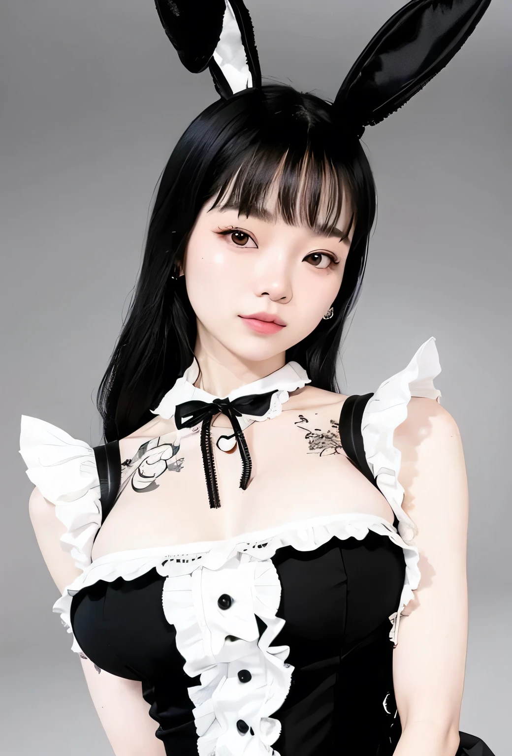 un primer plano de una mujer con cabello largo que lleva un collar, coreana, 18 years, beautiful south mujer coreana, 19 years, gorgeous young mujer coreana, ulzzang, 22 years, 21 years, 16 years, beautiful young mujer coreana, sakimichan, buena jovencita, mujer coreana