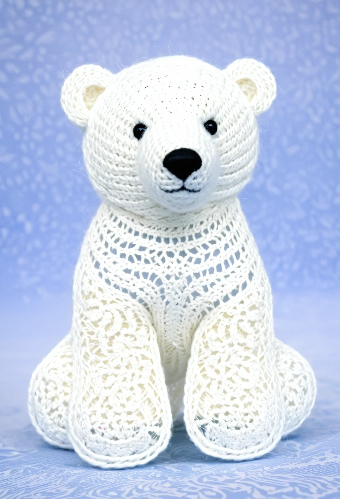 White lace polar bear