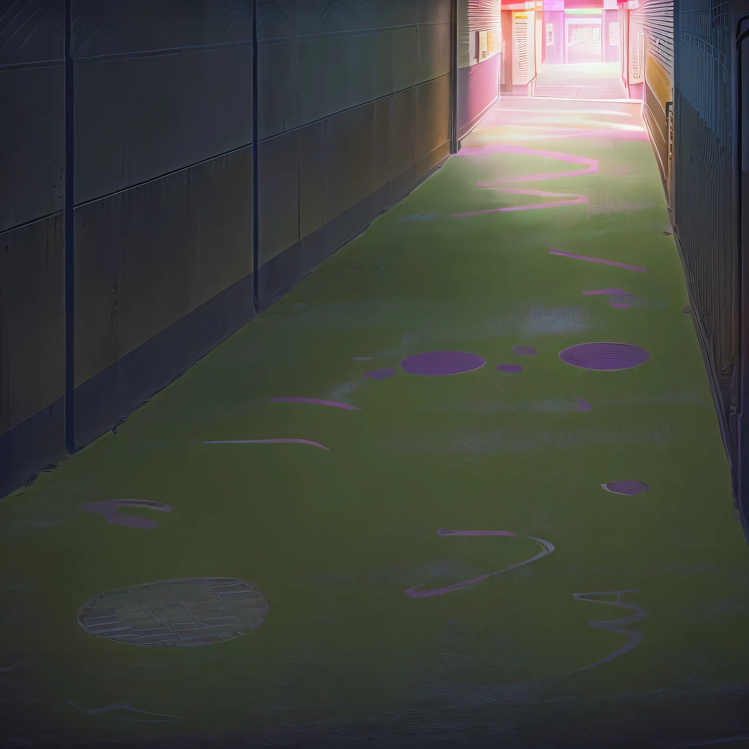 random background scene, anime background art, hallway landscape, mall background, infinite hallway, anime background, street background, in a dungeon background, , an empty hallway, anime scene, wall, plant, japanese street,  outdoor, no human 