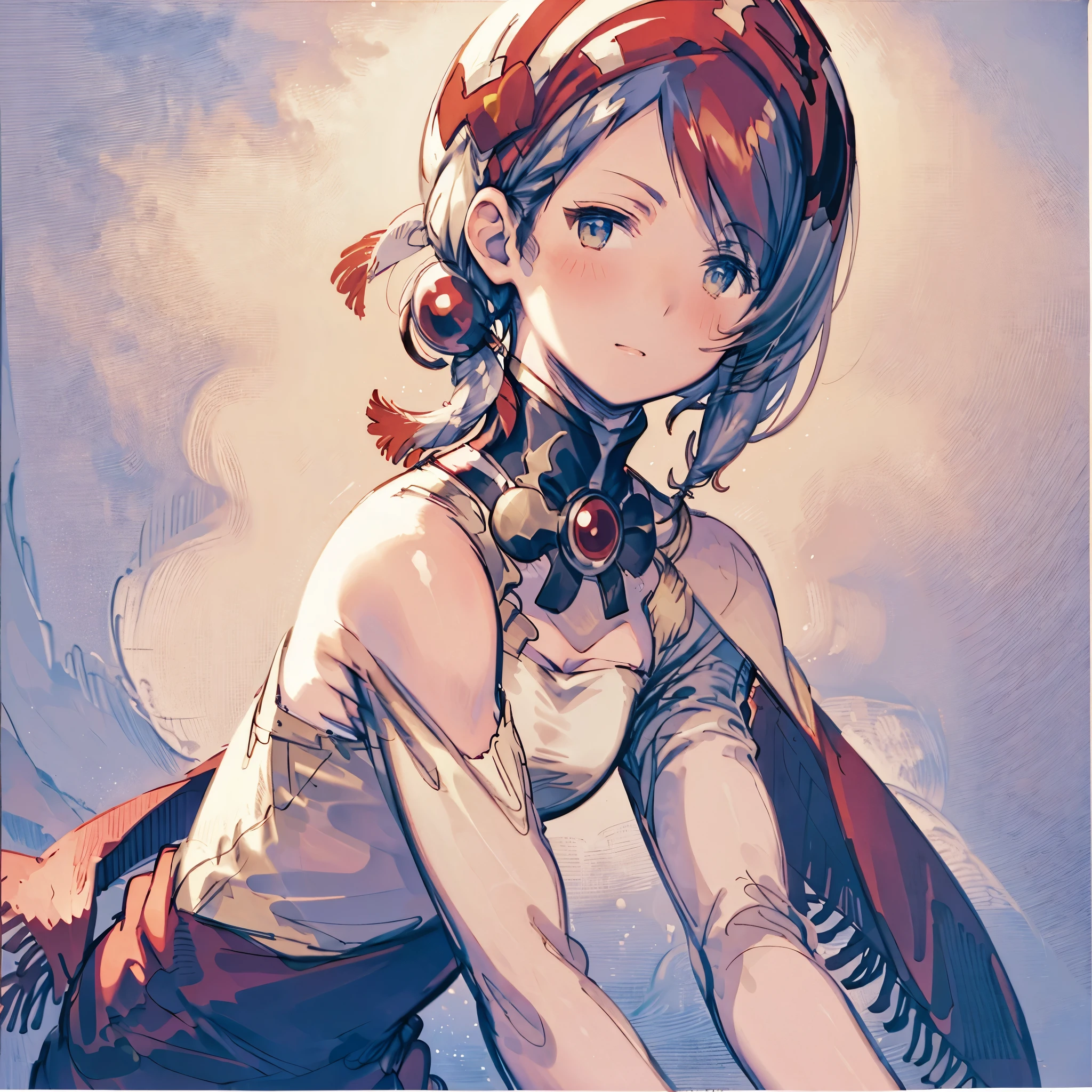 Masterpiece, solo, 1girl, upper body, Relm Arrowny