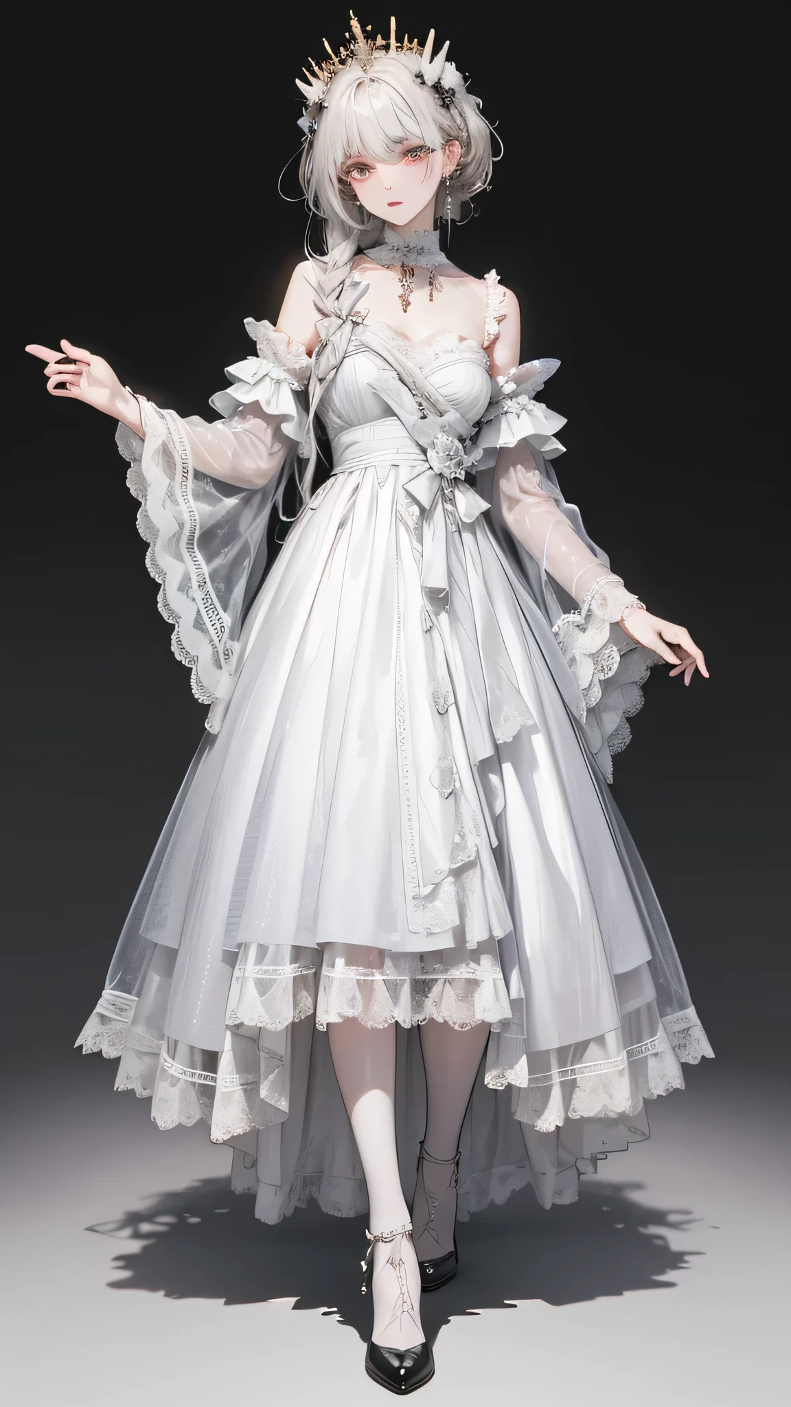 Siberia,strange,compensate,Heterochromia iridis,Intricate details,elegant,8K resolution,Faded,Minimal palette colors, Realistic rendering,Full Body Shot,walk