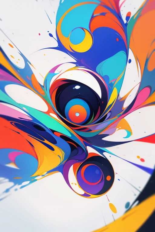 Create olho images in a colored circle