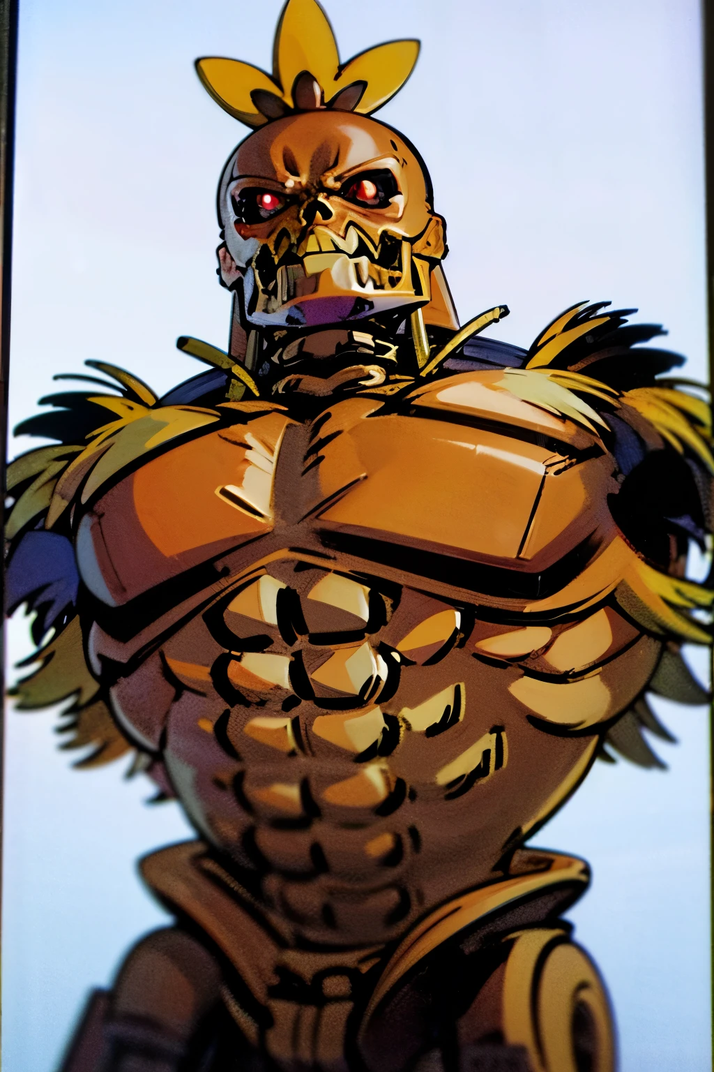 T800Endoskeleton, swole torchic, (masterpiece, high quality:1.3)