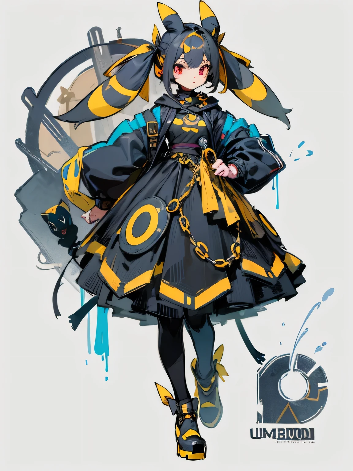 girl,Umbreon costume