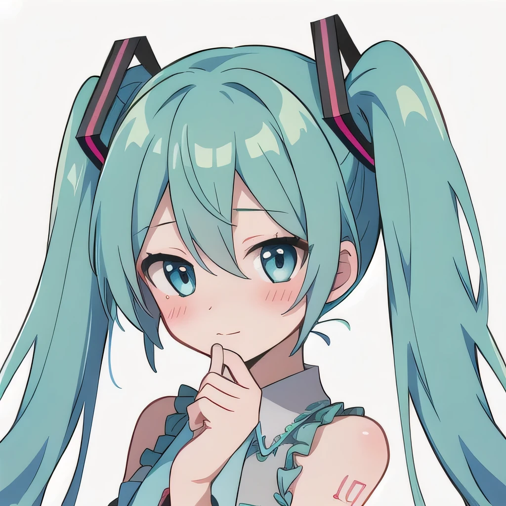 hatsune miku,cute,kawaii,blushing,