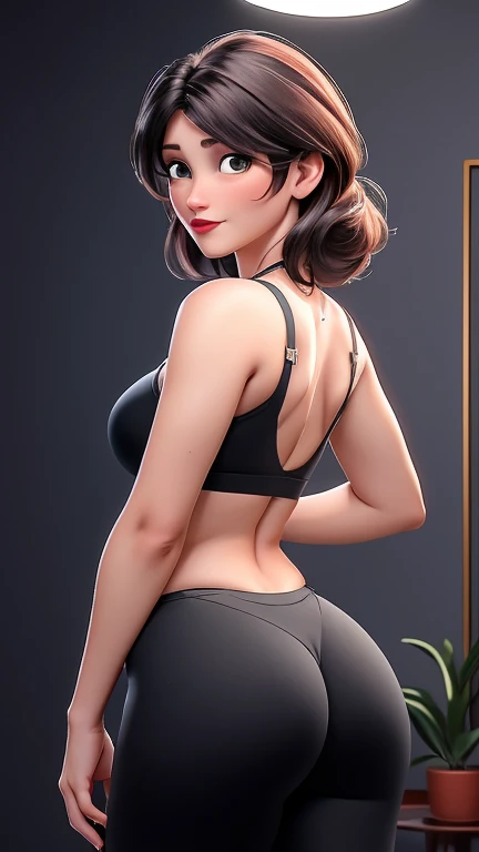 Anna de Arendelle, (melhor qualidade:1.4),(pele brilhante), foco corporal, (rosto fofo), obra de arte, ultrarealista, (((melhor qualidade))), ((lindo Finger)), , lindo body, Design de personagem Lindo, ,lighting perfeita, Colorida, brilhante_frente_face_lighting, ultra high resolution, high resolution, absurdos:1.2, Bokeh:1.2, Reflexo de lente, (vibrante_Cor:1.2), (lindo, medium breasts:1.2), (coxas grossas:1.1), espesso,
Personagem feminina animada, wet hair and body, curvy body, sideways, back view, rosto encoberto pelos cabelos, legs, very long black straight hair, ((vestindo leggings red ultra ajusytada)), colar de prata com pingente, Rugas, Red lips, Cabelo longo, vista bunda grande, vista 100% traseira, ((mostre a bunda)), ((vista das costas)), vista da bunda, enfatizar as costas, straight vision 100% traseira, back view