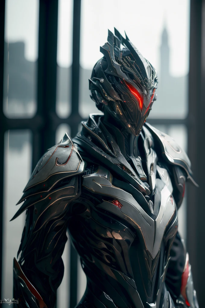 1 japanese girl, WARFRAME, intricate pattern, heavy metal, energy lines, faceless, glowing eyes, elegant, intense, blood red and black uniform, solo, modern, city, streets, dark clouds, thunderstorm, heavy rain,
dramatic lighting,
(masterpiece:1.2), best quality, high resolution, beautiful detailed, extremely detailed, perfect lighting,