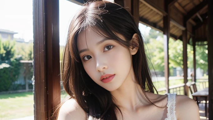 ((highest quality)), ((masterpiece)), (be familiar with), perfect face(((photorealistic))), ((realistic)), (ultra high definition), best quality, masterpiece, ray tracing, japanese female, ((super fine face)), 1 girl, cheongsam, upper body, looking at viewer, front view、legup、show her pantie、worst quality, low quality, blurry