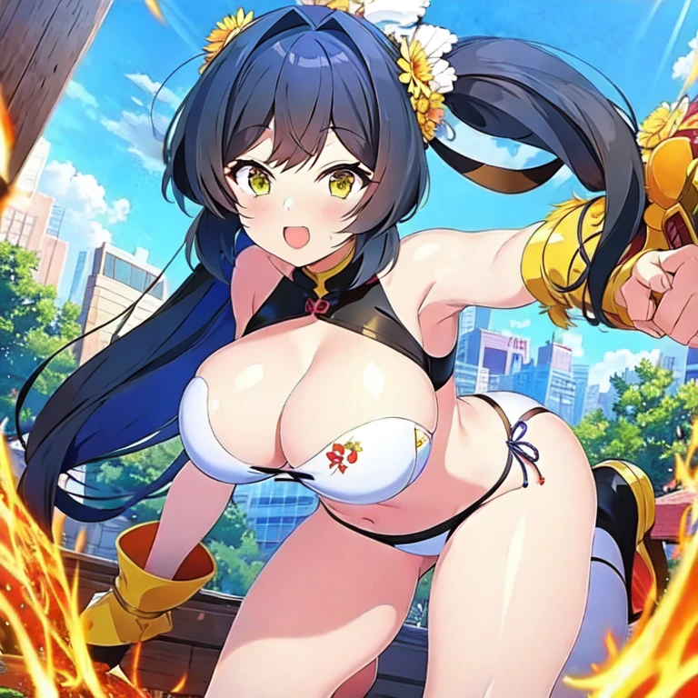 BLEACH、Soul Society、Shiba Kuzuru、A female fireworks artist who lives in Rykongai.、big tits milf、big tits milf、big tits milf、(((Large fireworks)))+++、(((Large fireworks)))+++、(((Large fireworks)))+++、(((pipe and smoke)))+++、(((pipe and smoke)))+++、(((pipe and smoke)))+++、「Flower crane shooting method」and uses attack-based Kido.。In the movie, 63 of Namichi『thunder cannon』is performed including chanting。A big breasted beauty、Big sister with a lively personality。Although the circumstances are unknown, he is one-armed.、Right arm not below shoulder。ah We are all、keep your eyes open、I'm dreaming of flying in the sky、I look up at the sky and chase the stars、A smoky afterglow behind my eyelids, a cowboy shot、solo、1 girl、Chi Kong Kok、(prosthetic hand、prosthetic hand:1.2)、smile、closed mouth、looking at the camera、red dress、bandage、cleavage