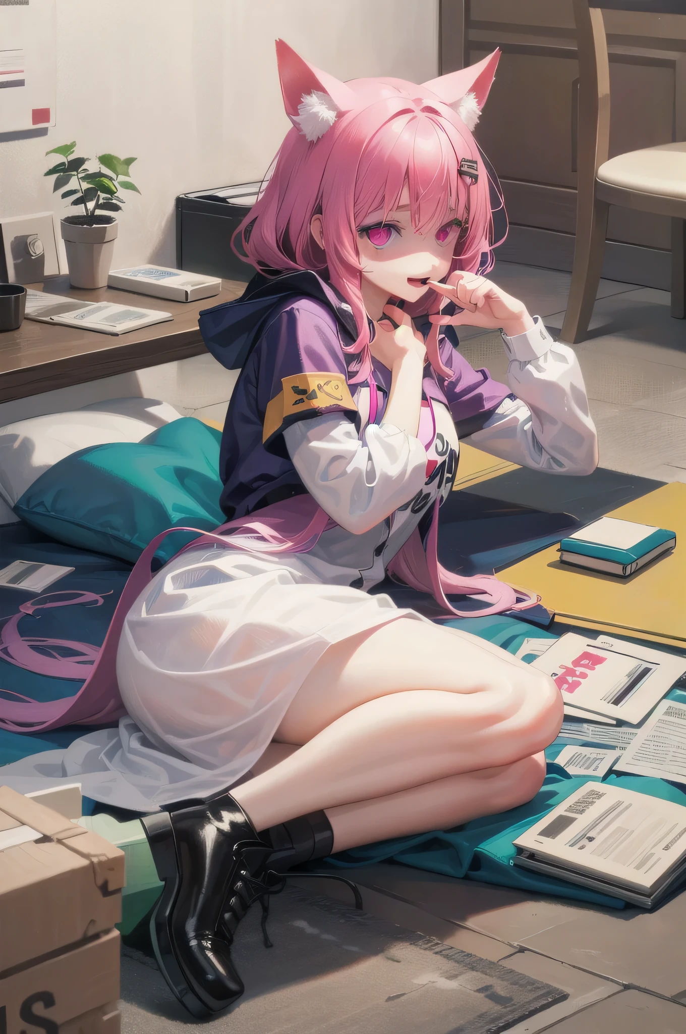 (Tabletop:1.0), (highest quality:1.4), (High resolution:1.2), from side,Sharp contours, boyish, highest quality, masterpiece,Glasses,Voice of the Heart,yandere,nsfw,on bed,nude,facial,excessive cum,press my chest together,lie face down,