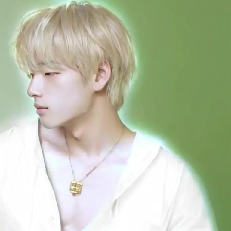 Hay un hombre con una camisa blanca y un collar, toru furuya, inspirado en Kun Can, Jimin, inspirado en Bian Shoumin, hyung tae, inspirado en Sakai Hoitsu, keisuke goto, Jimin\'s grecian nose, marca lee, park Jimin, shinji, de mi parte, [ foto realista ]!!