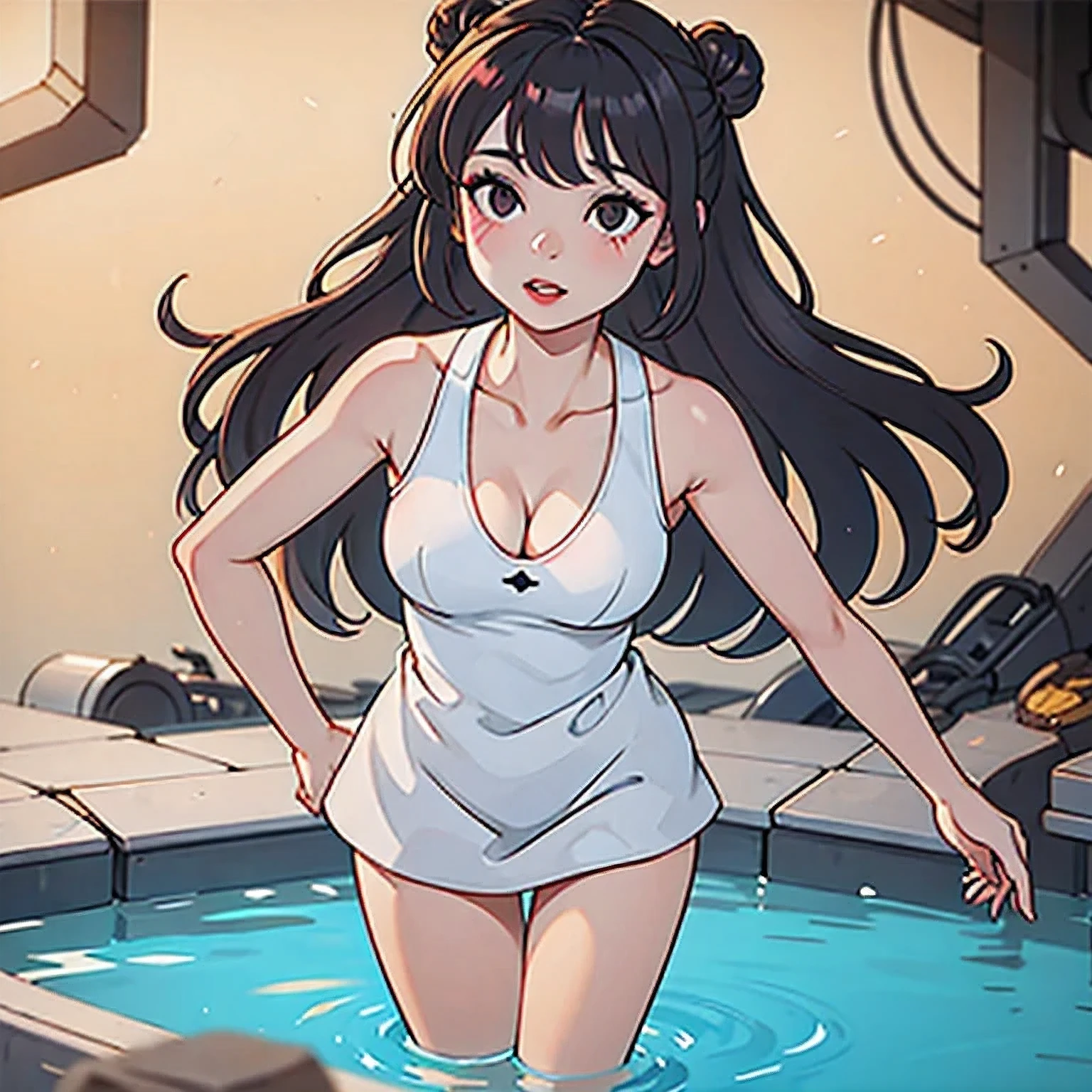 （（（1 Girl）））1 Girl
3d
bare shoulders
black eyes
black hair
blurry
blurry background
breasts
brown eyes
depth of field
leaning forward
lips
lipstick
looking at viewer
makeup
nose
outdoors
realistic
red lips
short hair
shorts
solo
tank top，(Desert Abyss)
1 Girl
bangs
White Lace shoulders
亚麻重棉刺绣丝绸
cleavage cutout
closed eyes
crescent
crescent facial mark
double bun
浅粉  Lace dress
facial mark
facing viewer
forehead mark
White Lace
﻿
飘逸 long hair
mini breasts
parted bangs
partially submerged
pink hair
red hair
solo
very long hair
wading
water