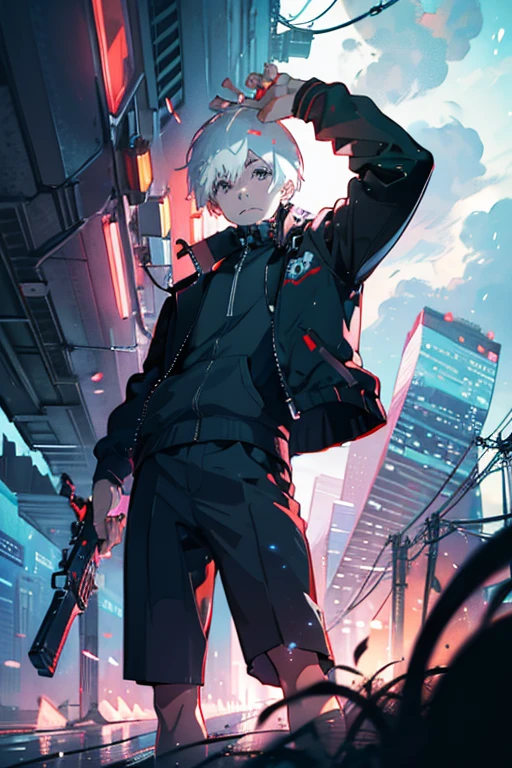 anime character with black and white hair and a black jacket, badass anime 8 k, best anime 4k konachan wallpaper, ken kaneki, anime art wallpaper 4k, anime art wallpaper 4 k, anime art wallpaper 8 k, 4k anime wallpaper, kaneki ken, detailed digital anime art, digital cyberpunk anime art, tokyo ghoul, anime wallpaper 4 k