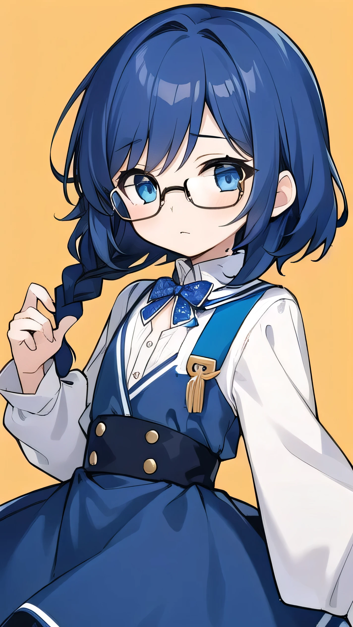 A close up of a person with glasses and a dress - SeaArt AI