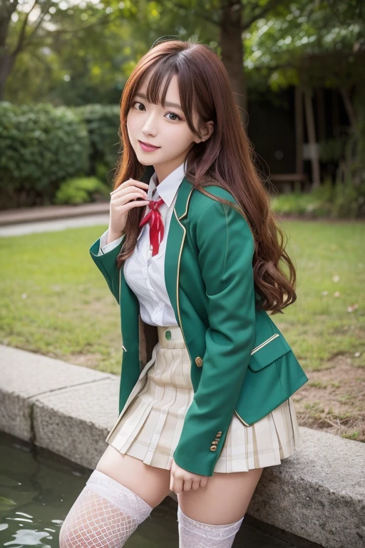 Hot Spring Trip 1.2、Hot Spring Inn 1.2、Beautiful high school girls 1.5、Beautiful woman looking back、((Turning around 1.5)、Turning around、High school girl uniform 1.5、Fishnet tights、Garter Stockings、(Green blazer uniform、Woman in a mini skirt 1.5)、Large breasts、The nipples are erect、Open your mouth wide 1.2、A nice build of medium build、Red collar 1.5、Nice body 1.5))、I have long hair。、Loose Curly Hair、Red Hair 1.5、Full Body Shot