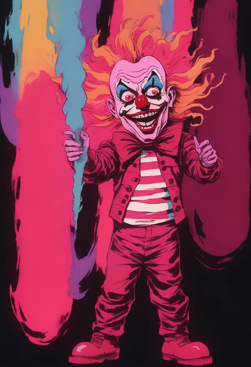 The image shows the source from "jocker" In a relaxing moment, loopy. This depiction creates a striking contrast between the clown's chaotic personality and the peaceful activity of cycling.
The Joker wears his signature costume, But in a more casual way, It's like you're enjoying a day of rest. A wry, mysterious smile appeared on his face。, as usual, add a touch of mystique to the scene.
He holds the handlebars of his bike in one hand, When the other hand is in the air, It's like you're having fun,It causes a certain amount of confusion even when pedaling.
The background of the image presents the urban environment, There are buildings and roads, It is implied that the clown is cycling through the streets of the city.
The main color is a shade of purple, green and red, Something to do with clowns. This color palette adds a touch of familiarity,At the same time, it contrasts with unexpected scenes.
This image creates an interesting and entertaining scene by showing the clown in an unusual activity. It evokes a sense of smiles and surprise, Viewers are invited to contemplate the complexity and unpredictability of this iconic character.