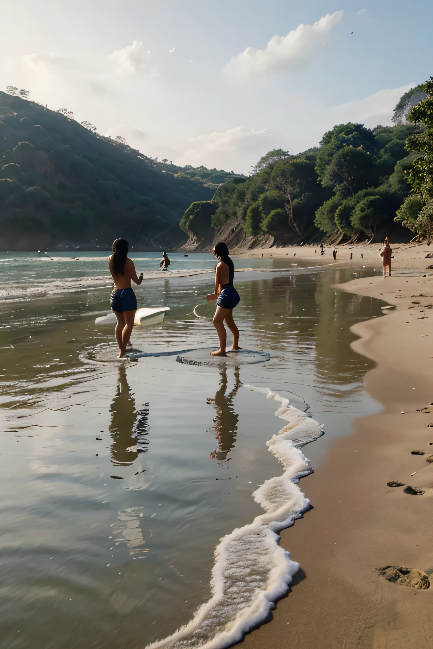 Picture of Gibbon Beach There are women playing in the water.