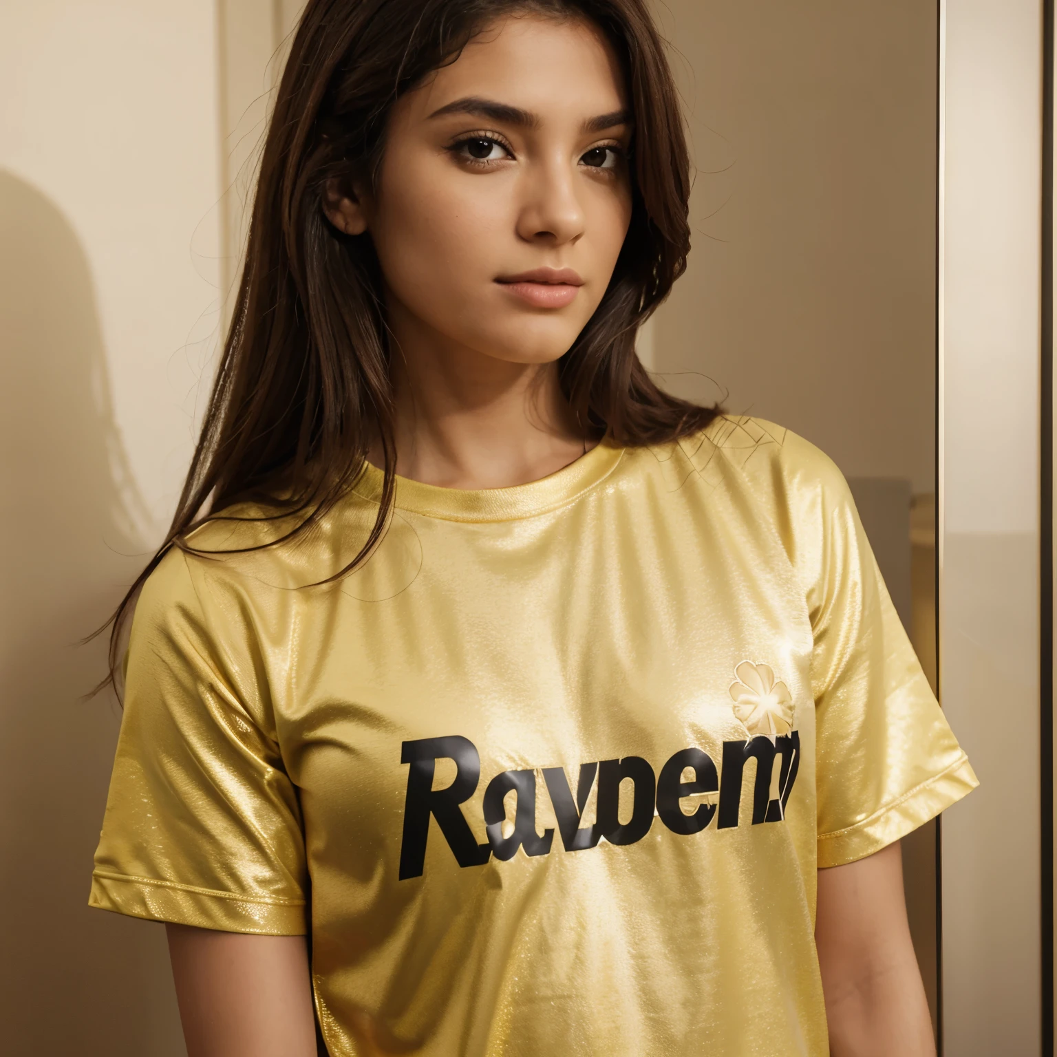Logo de camisa com R4 dourado