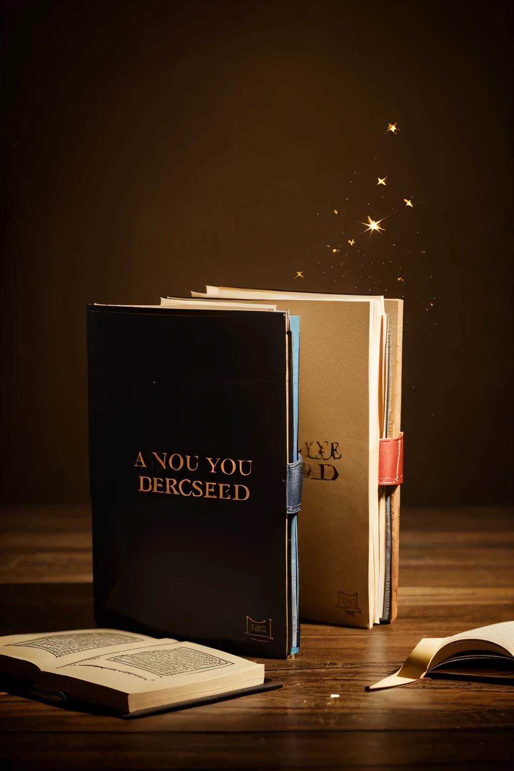 Create a book civer with creative background