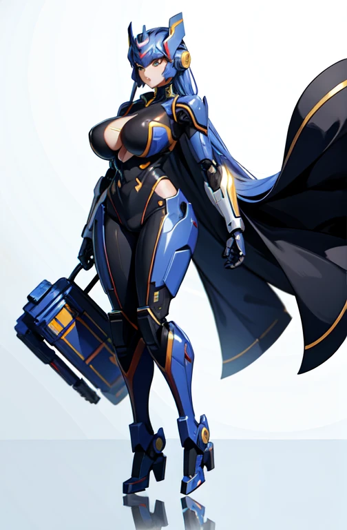 Robot woman reimagined,
Very attractive,
completely robot,
Full chest,
big ,
superb figure,
Full Body Shot