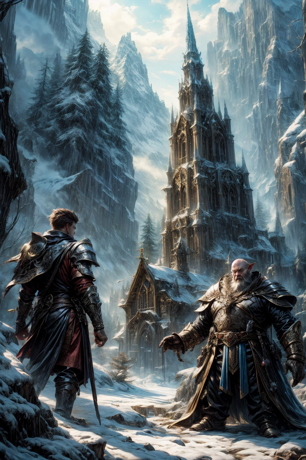 epic fantasy: Imagine and draw epic fantasy scenes, brave elves, magical creatures, imposing castles and surprising landscapes. Let your imagination fly and create fantastic worlds full of adventure and mystery.
