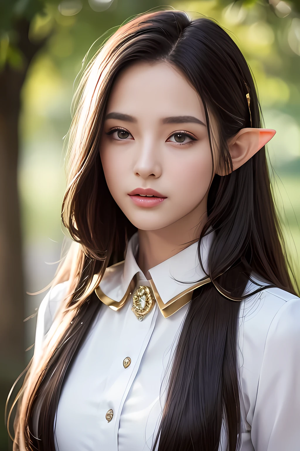 Elf, Formal Suits
(Masterpiece: 1.3), (8K, Photorealistic, High-Quality: 1.4), Elf, (Ethereal face), (Noble hairstyle), Realistic Elfin eyes, Detailed Elfin features, High resolution, Ultra-realistic, High detailing, Golden ratio, (Detailed Face: 1.2), (Enthralling to behold), (Masterpiece), (Best Quality), (Ultra-detailed, Finely detailed), High resolution, Composition of the whole body, High collar formal suits, Natural Color Lip, (Photorealistic, Realistic, Independent