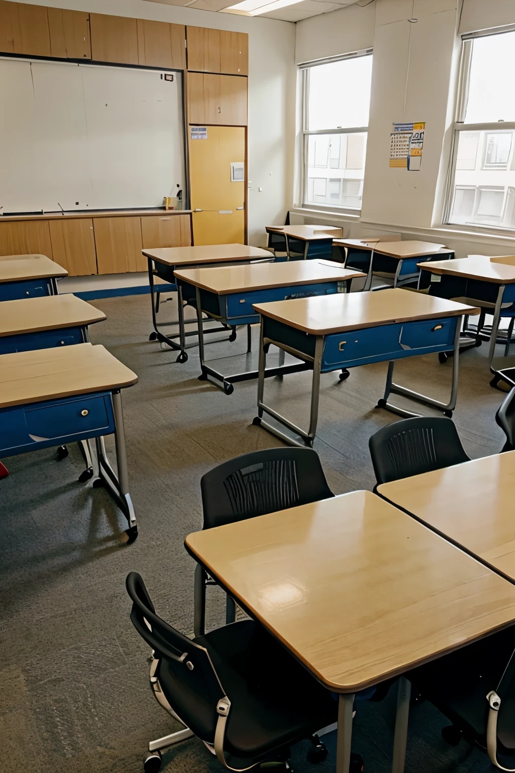 Inventory of desks in a classroom
