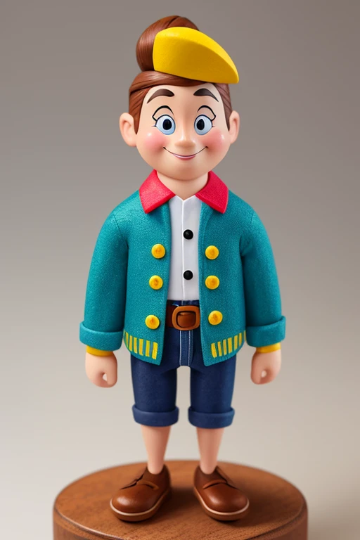 A creative and detailed peg pete, inspired by the classic Disney style, with a playful and whimsical twist, featuring exaggerated proportions and bold colors.