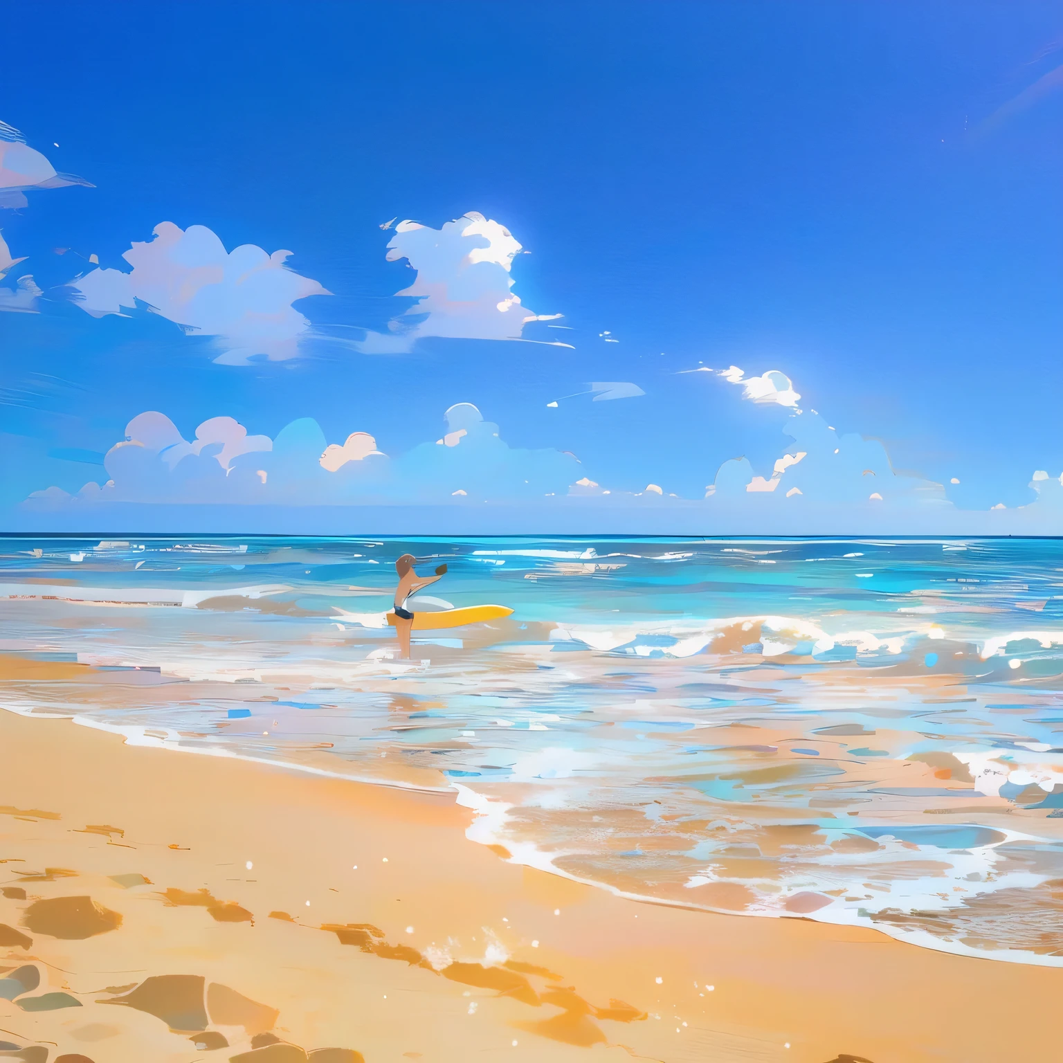 There is a surfboard on the beach, Hawaii Beach, photos of the ocean, Sunny day at the beach, breath-taking Beautiful beaches, Australian beaches, Kauai, Beautiful beaches, sand and sea, White sand beach, Beautiful sea, Varadero Beach, ( ( ( ( Kauai ) ) ) ),