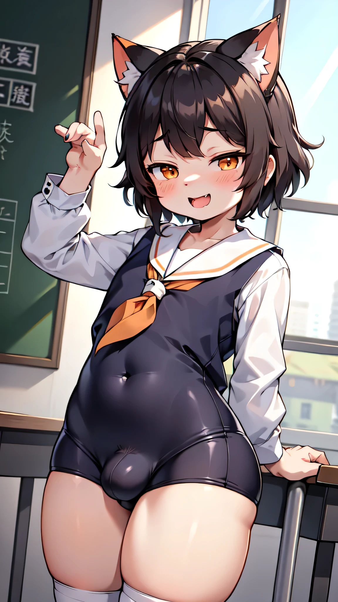 hairy少年，hairy，Boys，hairy，猫boy，Sunny and cheerful，Laughing，Laughing，Arrogance，Maniac，Sailor Suit，Sailor Suit，Orange Hair，furry，furry，hairy，Thick thigh，thigh，Plump thigh，粗thigh，Big butt，Wide crotch，Cat ears，Cat ears，Orange and White，Lovely，LovelyLittle boy，Lovely，Petite and cute， boy，Primarsion，boy，shota，Interior background，Classroom Background，Close up shot from waist up，Close up shot from waist up，close up，Hip bulge，Bulge between the thighs，Cat&#39;s Tail，hairy，Sailor Suit，shorts，shorts，Sailor Suit，Sailor Suit，shorts，Tight shorts，femboy，femboy，Socks，shorts，长Socks，Sailor Suit，Orange Hair，Orange Hair，Orange，Crotch bulge，Bulge between the thighs，Hip bulge，indoor