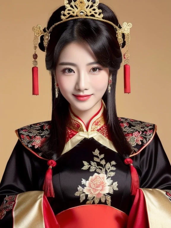 a close up of a woman in a Chinese dress posing for a picture, China close-up photo of woman wearing black and red dress, Chinese style, จีนoriginal, Chinese dress, Cheongsam, Chinese dress, จีนoriginal clothing, Chinese woman, with ancient Chinese clothes, Chinese girl, wearing a red Cheongsam, Chinese princess, black and red silk clothes, Gorgeous Chinese model, ความงามแบบoriginal, สวมChinese dressโบราณ ผ้าไหมกำมะหยี่ผ้าไหมกำมะหยี่สีน้ำเงินสีทองสีเหลืองสีส้มผ้าใหมราคาแพง, Action with different poses,original, Chinese style, Chinese dress, with ancient Chinese clothes, จีนoriginal clothing, Chinese girl, Chinese woman, Chinese dress, palace , a girl in Hanfu, ความงามแบบoriginal, Chinese princess, Cheongsam, Gorgeous Chinese model, สวมChinese dressโบราณ, Hanfu