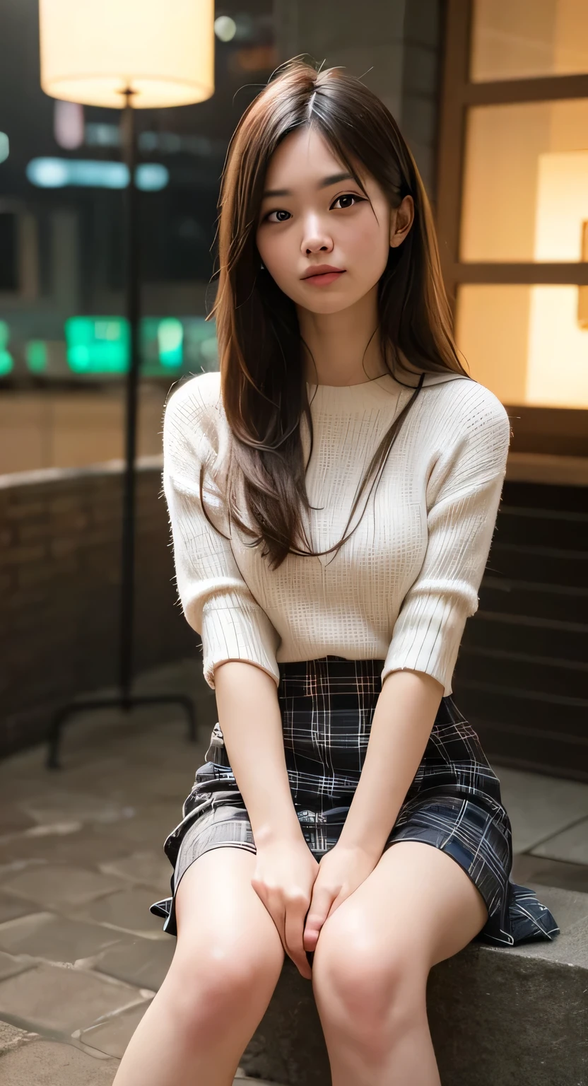Best-quality, Masterpiece, Ultra-High-Resolution, (Photorealistic:1.4), Raw-Photo, Extremely-Details, Perfect-Anatomy, 

1girl, 16-years-old, the most popular Japanese idol, front view, squatting down in park, detailed legs, innocent smile, looking at viewer, 

(wearing colorful childish panties, black pleated skirt, woollen loose sweater with cute design, black knee-high-boots), (detailed colorful childish panties, detailed black pleated skirt, detailed woollen loose sweater with cute design, detailed black knee-high-boots),  



very beautiful thighs, very beautiful legs, very beautiful and perfect body, very beautiful medium breasts, extremely cute face, amazingly beautiful big black solid circle eyes, very beautiful black hair, very beautiful white skins

detailed thighs, detailed beautiful legs