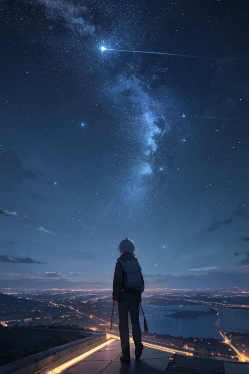 highest quality、City Neon、Starry Sky、moon