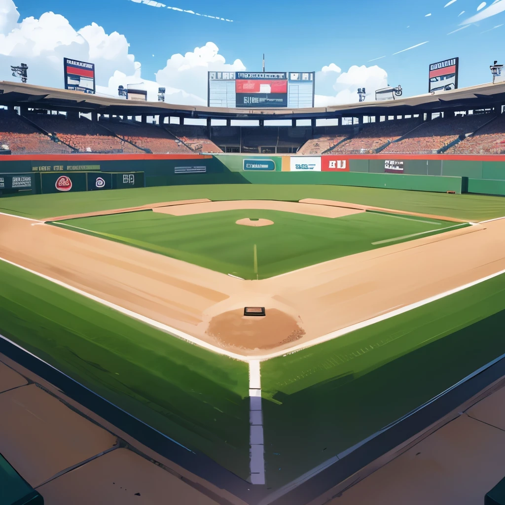 masterpiece, best quality, 8k, Expo Memorial Park Baseball Stadium