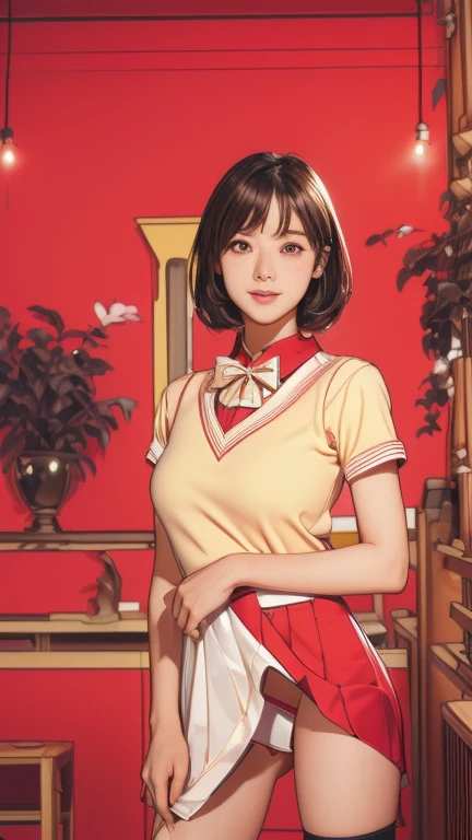Photo shoot by a professional photographer, UHD, accurate, masterpiece, anatomically correct, textured skin, high details, best quality, 8k, A woman in uniform taking a photo, Seifuku, Japanese School Uniform, Japanese girls uniform, wear Japanese , Japanese Model, JK Uniform, Surreal school girl, girl wear uniform, cute , wear , sakimichan, shikamimi, Japanese live-action films, yasumoto oka