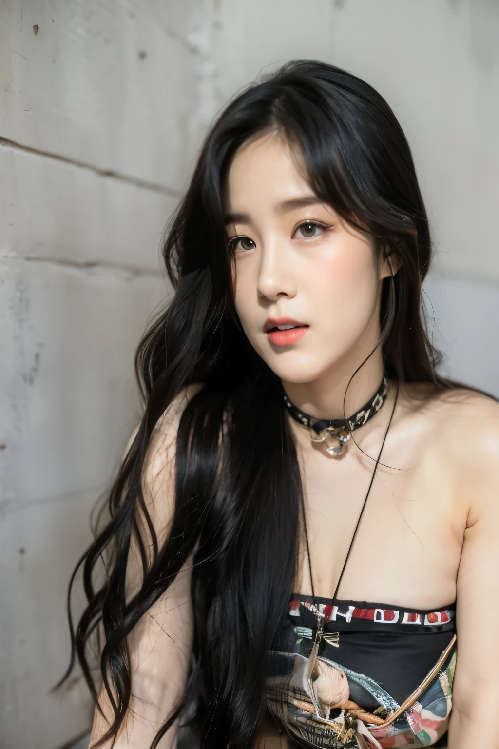 Close up of woman with long dark hair wearing dress, Portrait of Blackpink Josh, Jaeyeon Nam, Heonhwa Choi, Hwang Se - EM, Jinyoung Canella, Portraits of Korean female idols, Lee, Ji - Eun, Taejun Kim, Lee, Ji - Eun, jimin park, common ratio, Best Face