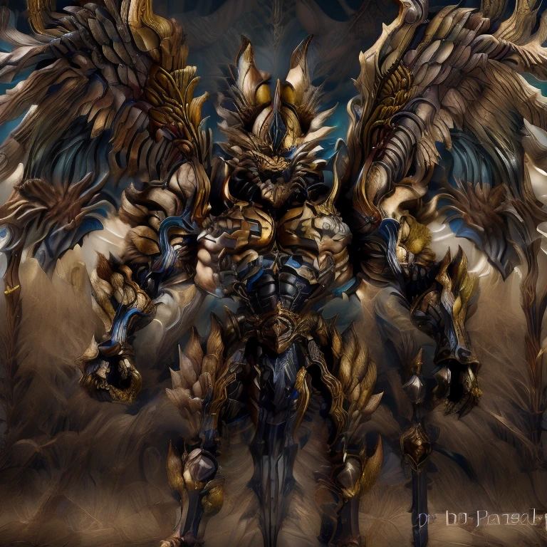 (Pokémon) (Zeraora), (masterpiece, best quality, detailed:1.2), (nj5furry), (medieval armor:1.3) sparkling skin, Vibrant colors, 4K, GOLD armor, Its full plate armor emphasizes the muscles. big muscle (pecs, triceps, traps) unusually developed muscular body, body full of huge muscles. showing off muscles, pectorales enormes. Exaggeratedly huge muscles. Gigachad Muscular, Very muscular, Large pecs, Spread wings, It has wings. have big wings. has 10 large wings. It has large golden wings. The feathers on its wings are detailed and realistic. FULL BODY, giant, huge body, long legs, gigantic, big penis,
