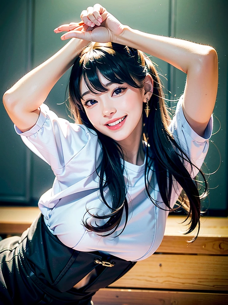 Sex teacher、Highest quality、Highest quality、Super detailed、Particles of light:0.5、、classroom、Beautiful Eyes、Natural Texture、、French Braid、Body wet with semen、Wet vagina、Exposed female genitalia、、Vagina in full view、、Wet vagina、精液でWet vagina、Small and beautiful female genitalia、White deep U-neck black tank top with white jacket、Grey checked long skirt with slits、A little cleavage、Looking up and glancing upwards、No bra、Hands on hips、Stick your tongue out