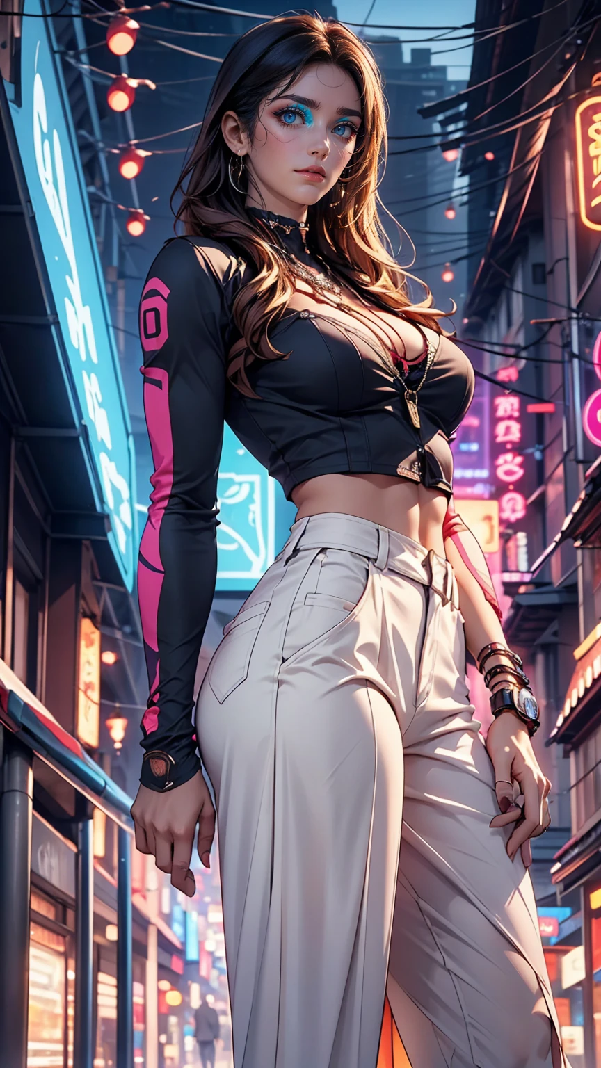 Cowgirl holding a blank banner Amish clothing shirt oversized pants stunning eyes stunning face creamy hair gorgeous hair cowgirl outfit stunning clothes attractive colors amazing colors very detailed and beautiful sun background sunglasses attractive background with her nerdy friend, Awesome Wallpapers, Liv Tyler, Salma Hayek, Highly detailed and beautiful wallpaper, HD Images - Auto Font - Neon Font,, , Neon Blue, Neon lights of various colors, cyber punk,, Colorful neon lights