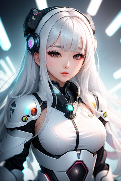 Hair color#CEC8D2 bionic human feeling(The gray heart exposed in the chest)
Anime girl in black and white clothing,Anime drawing inspired by Moto Sorayama,Trends on Pixiv,new doctrine,Broken beautiful female robot! ,Anime robot mixed with organic,Wearing white futuristic armor,White-haired god,Glossy white armor anime goddess white armor,全身披著銀色鎧甲
帶著藍色蝴蝶結Anime girl in black and white clothing,Inspired by Leng Mei、pixiv、tachisme、Girls' Frontline宇宙、ahegao face、Exquisitely detailed anime paintings。Girls' Frontline, 來自Girls' Frontline, ahegao, Close-up of young anime girl, Girls' Frontline風格, Black anime pupils in her eyes