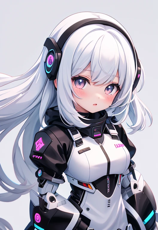 Hair color#CEC8D2 bionic human feeling(The gray heart exposed in the chest)
Anime girl in black and white clothing,Anime drawing inspired by Moto Sorayama,Trends on Pixiv,new doctrine,Broken beautiful female robot! ,Anime robot mixed with organic,Wearing white futuristic armor,White-haired god,Glossy white armor anime goddess white armor,全身披著銀色鎧甲
帶著藍色蝴蝶結Anime girl in black and white clothing,Inspired by Leng Mei、pixiv、tachisme、Girls' Frontline宇宙、ahegao face、Exquisitely detailed anime paintings。Girls' Frontline, 來自Girls' Frontline, ahegao, Close-up of young anime girl, Girls' Frontline風格, Black anime pupils in her eyes