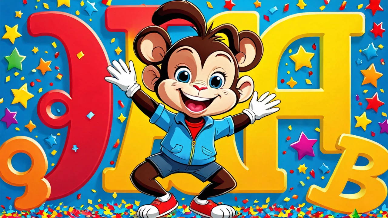 - Image size: 1280 x 720 pixels (minimum)
- Cartoon character: A happy, smiling kid or animal (e.g., a cartoon rabbit or a cheerful monkey) holding a giant alphabet book or standing in front of a colorful alphabet background.
- Color scheme: Bright, bold colors like red, blue, yellow, and green to appeal to kids and make the thumbnail stand out.
- Text overlay: The title "Amazing ABCs" in bold, easy-to-read font, with the subtitle "Learn the Alphabet with Fun!" or something similar to give a hint about the content of the video.
- Visual effects: Some visual effects like sparkles, stars, or confetti to give the thumbnail a celebratory feel