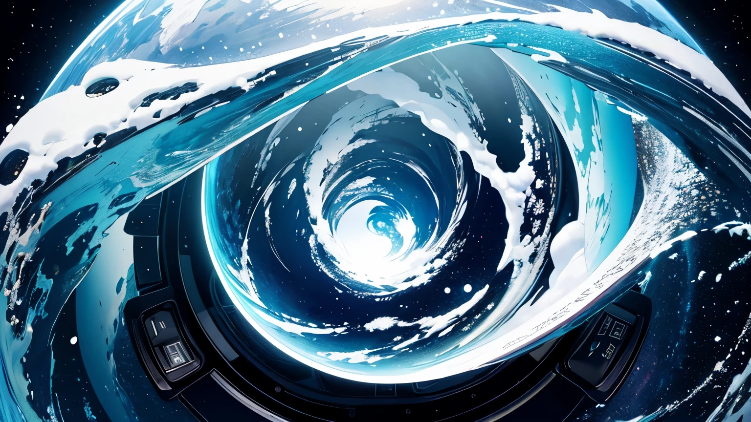 Fisheye Lens、icon、logo、Very wide white background、Extreme quality、 masterpiece、8k、Depth of written boundary、Intricate details、 (No humans)、Very large margin、Lots of characters、企業logo、universe、Snow Mountain、motif、emblem