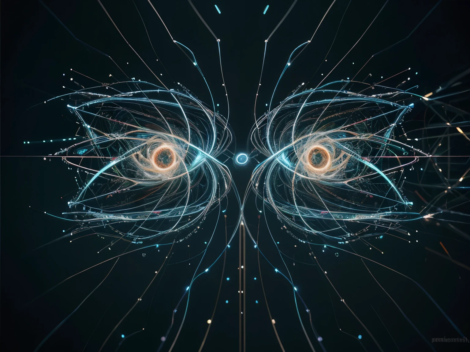 A vividly pulsating neural network springs to life on the canvas, its intricate tendrils glowing with electric energy. The main subject of the painting is a network of interconnected neurons, each pulsing with vibrant colors and intricate patterns. This hyper-realistic image is a digital painting, carefully crafted to display every minute detail with stunning clarity. The neural network appears almost three-dimensional, with its glowing nodes and pulsating connections coming to life under the viewer's gaze. The image quality is exceptional, capturing every shimmering thread of light and shadow with unparalleled precision. This electrifying artwork immerses viewers in the dynamic world of technology and connectivity, inviting them to explore the intricate beauty of the digital realm.