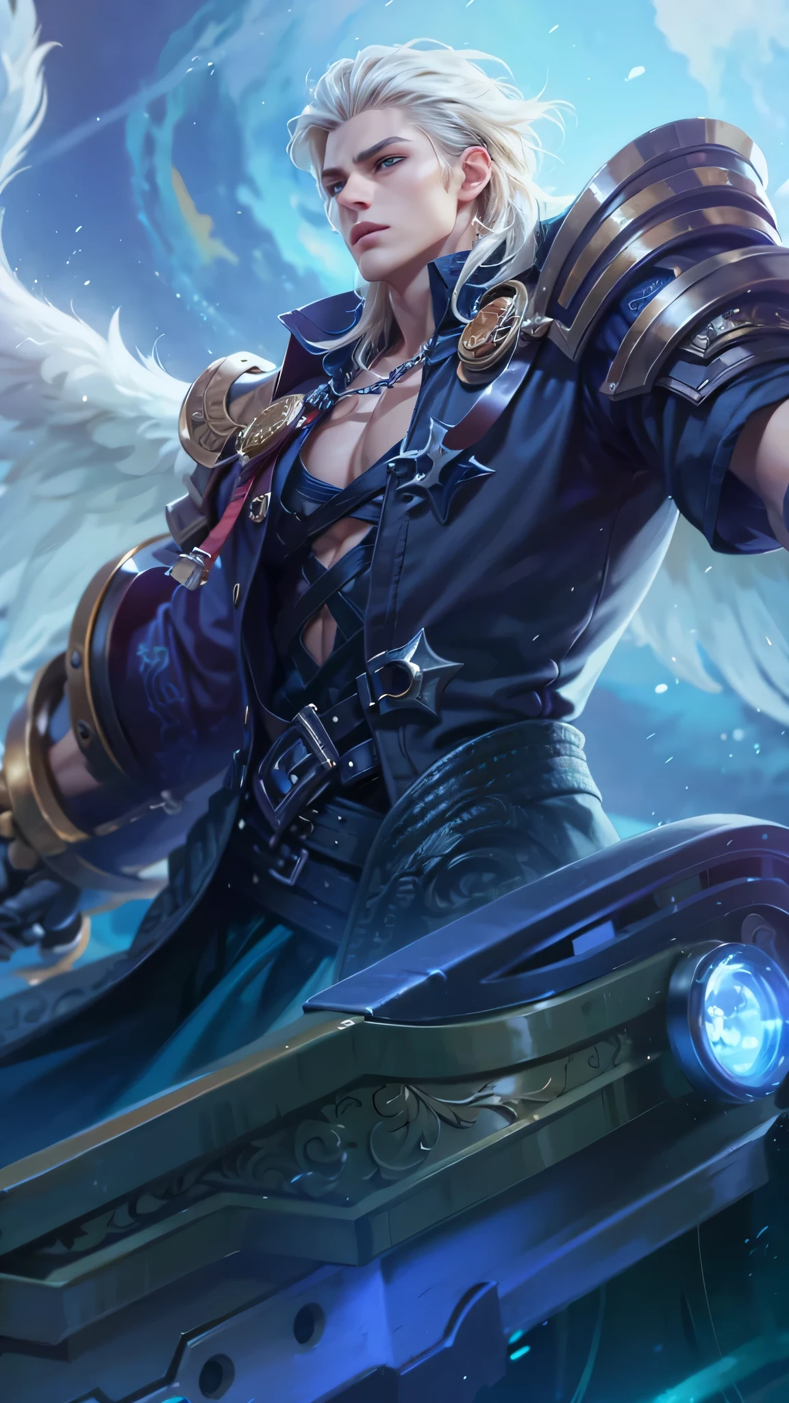 Best quality, masterpiece, detailed skin texture, detailed clothes texture, detailed face, super detail, 8k, intricate detail, 1 boy, The color doesn't change, Muscle guy, 1 guy