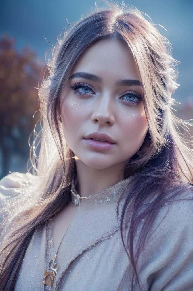 a girl in a magical dream, crying tears of sorrow, beautiful detailed eyes,beautiful detailed lips,extremely detailed eyes and face,longeyelashes, portrait, cinematic lighting, dramatic lighting, sun rays, dramatic clouds, hazy atmosphere, fantasy world, surreal landscape, dramatic colors, moody colors, vibrant colors, (best quality,4k,8k,highres,masterpiece:1.2),ultra-detailed,(realistic,photorealistic,photo-realistic:1.37)