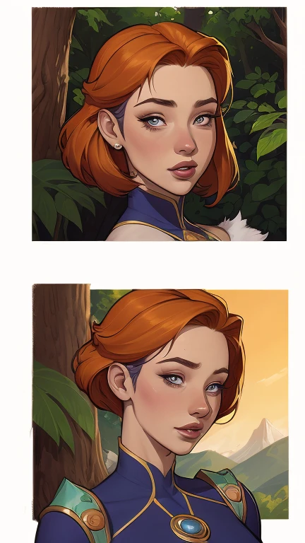 digital, design de personagens altamente detalhado, arte digital detalhada coragem, Forest fan art, Design de personagens de retrato, beautiful digital illustration, retrato de alta qualidade, Arte em quadrinhos, mulher jovem cabelo com transas lindas . Queen Anna of ArendelleBeautiful lined eyes Medium large bust and wonderful sexy clothes. image expression of sexual desire from waist to head illustration Queen Anne of Arendelle