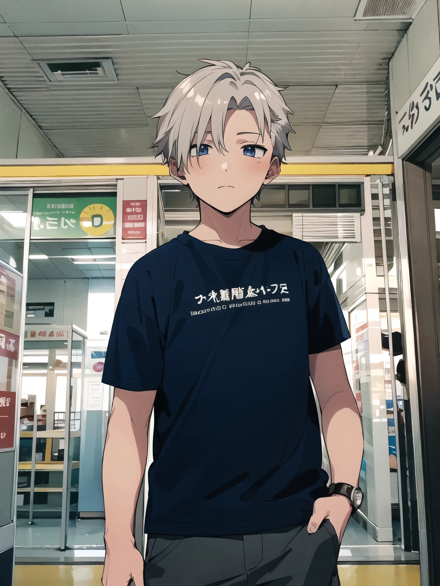 Anime boy cool cute skin white