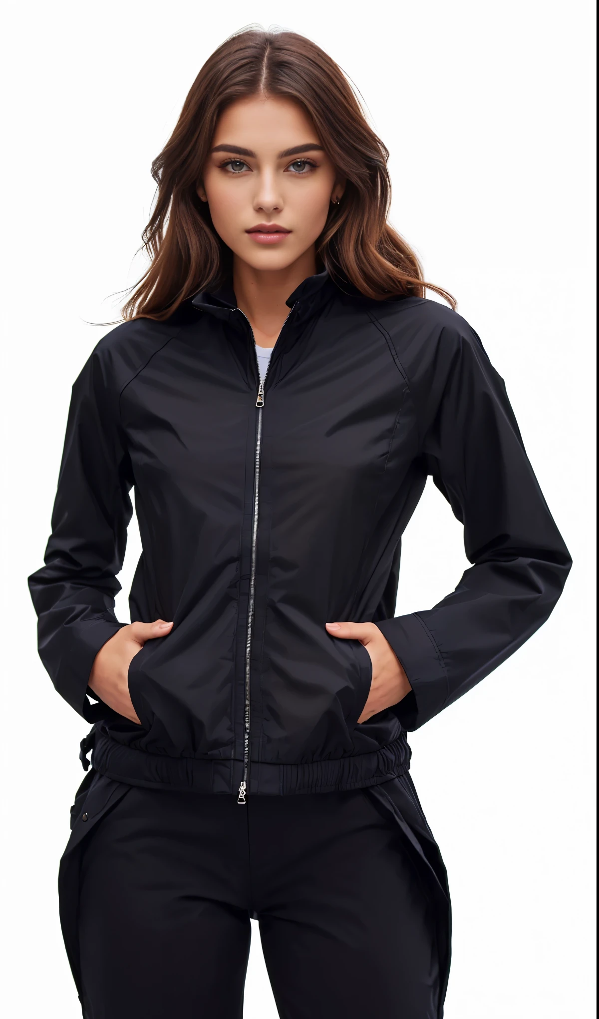 a woman in a black couro jacket posing for a picture, couro jackets, couro clothing, black couro jacket, couro jacket, couro clothes, black couro slim clothes, wearing a black couro jacket, black couro garment, wearing couro jacket, wearing a couro jacket, couro, short couro coat, very aesthetic couro jacket, casaco de couro preto azeviche colante, jaqueta preta