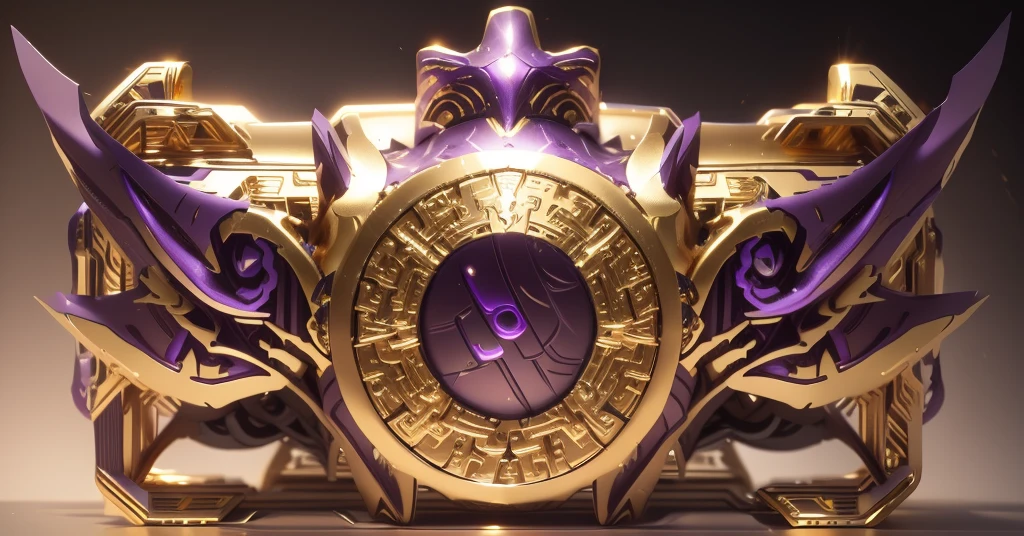 The color changes to gold and purple,Some gold and purple(Ensure its layering and armor texture,There are a lot of mechanical textures,Gold as the main color,Purple as a secondary hue)